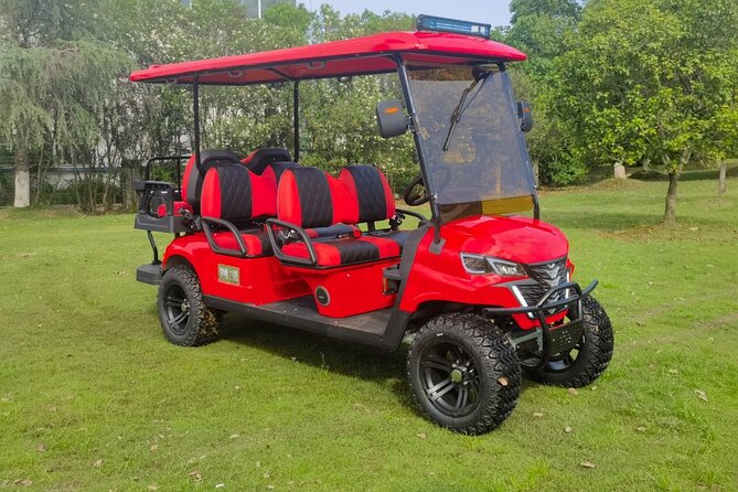 4 Seater Luxury Golf Carts Rental in Grand Turk - The one drawback to plan around: rear seats face backward