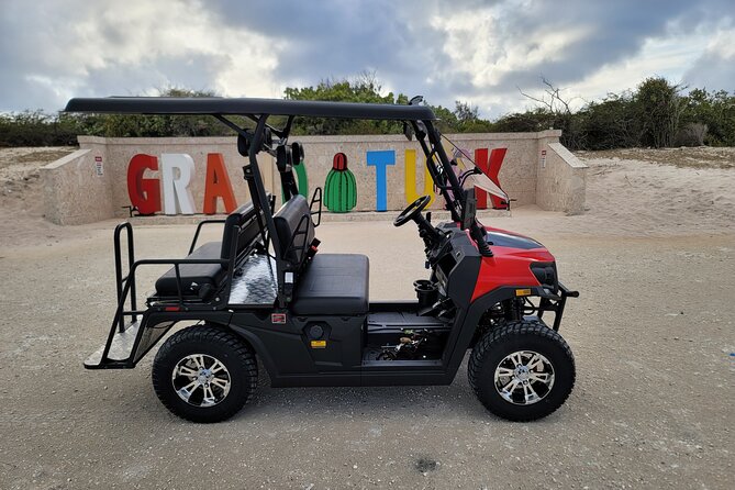 4Seater UTV Golf Cart in Grand Turk - What you really get: a private 4-seater UTV, not a guided tour