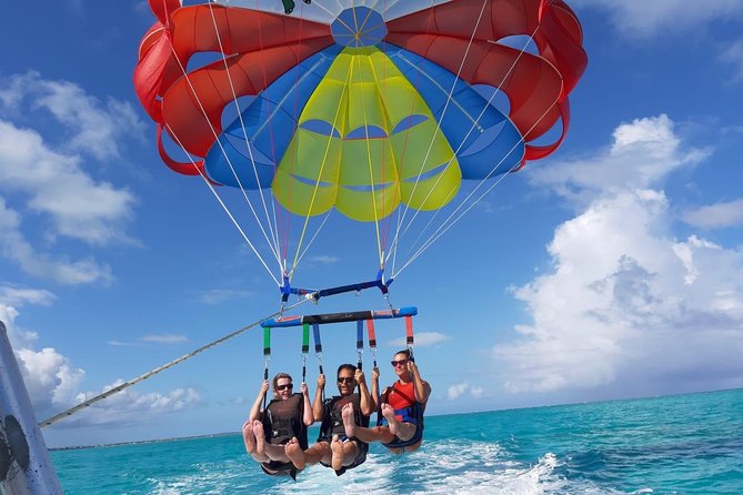 Capt Marvin Watersports / Parasail - Private Tour - Soaring from Grace Bay, then up to 500 feet
