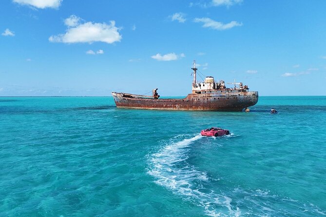 Explore Shipwreck and Hidden Island Beaches in 1-Hour Jetcar Tour - La Famille Express shipwreck: 30 minutes of up-close history and marine life