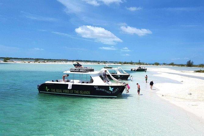 Full Day Beach BBQ Lunch & Snorkeling Excursion in Grace Bay - Onboard perks: loungers, diving board, and slide