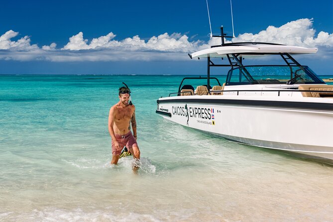 Full-day Private Tour in Turks and Caicos in a Luxury Axopar - Getting on board at the Ritz-Carlton, and what 8 hours really means