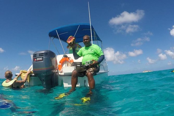 Gibbs Cay Stingray and Conch Dive Adventure - Conch salad on the beach, why fresh ceviche hits different
