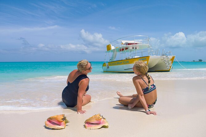 Half Day Private Boat Charter at Grace Bay, Providenciales - Stop 3: Conch hunting with the first mate