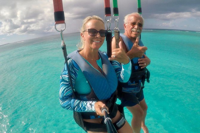 Key to the Sea Parasailing- Birds Eye View of the Best Beach in the world - Turks and Caicos Reef Views, From Air Instead of With Goggles