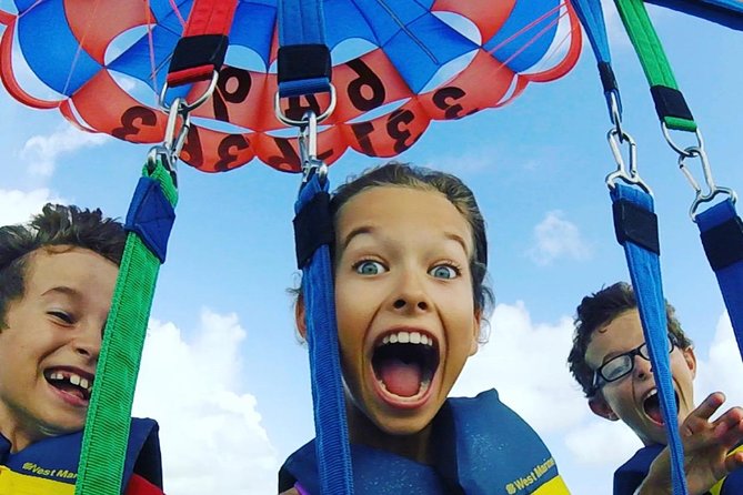 Key to the Sea Parasailing- Birds Eye View of the Best Beach in the world - Getting Picked Up on Grace Bay and Coming Back Easy
