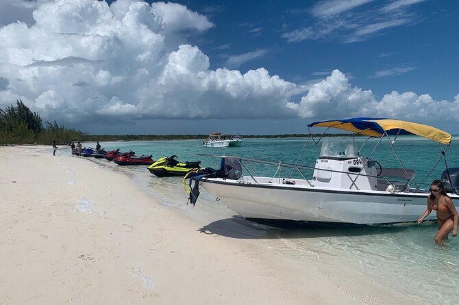 Lunch Seafari to pristine cays, shipwreck and lunch at TIKI BAR - Leeward Beach views, plus the ghost ship and Prince’s house