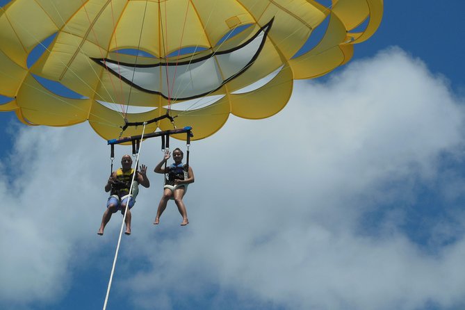 Parasailing Grand Turk - What You See Up There: Reef Formations, Cays, And The Drop-Off To The Abyss