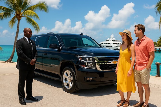 Turks and Caicos: Private ROUND-TRIP Airport Transfer - SUV comfort for up to six, plus true door-to-door service